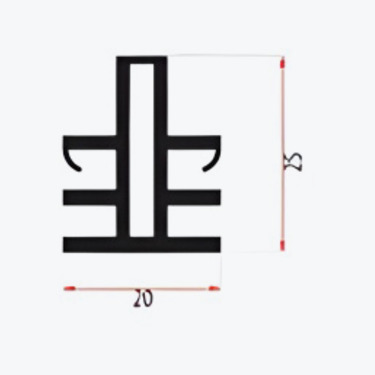 Glass frame extrusion - E033